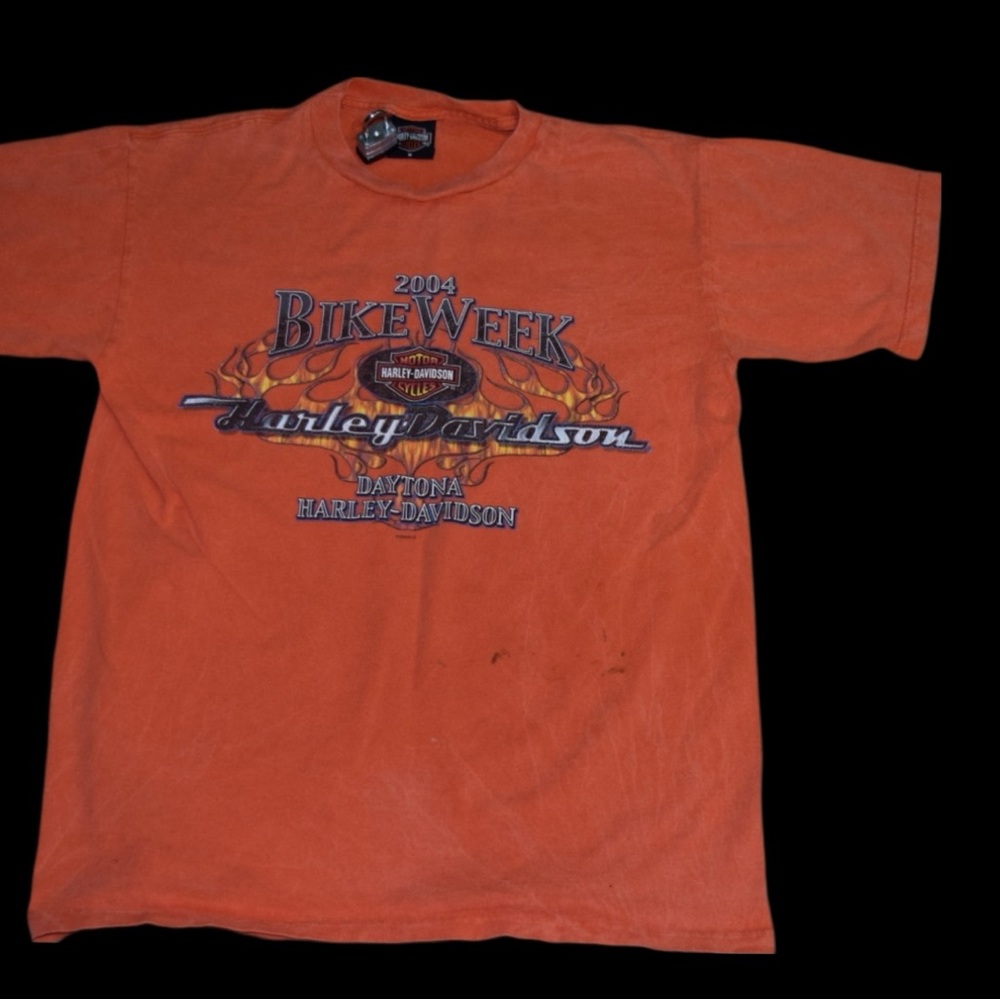 Harley Davidson Orange 2004 Daytona Bike Week T-Shirt